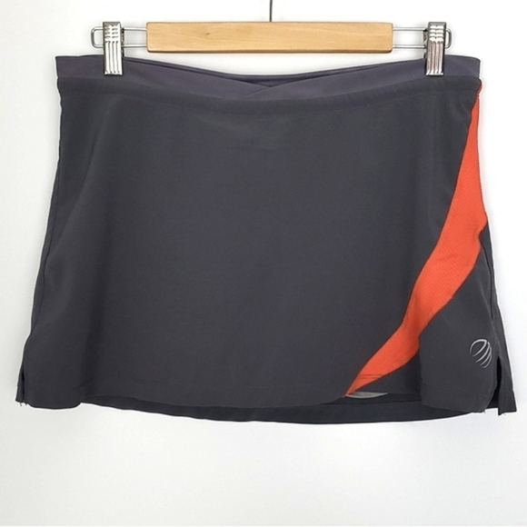 ⭐️3/ $30⭐️ MPG Women's Athletic Skirt Skort Grey Orange Size M - Picture 1 of 9